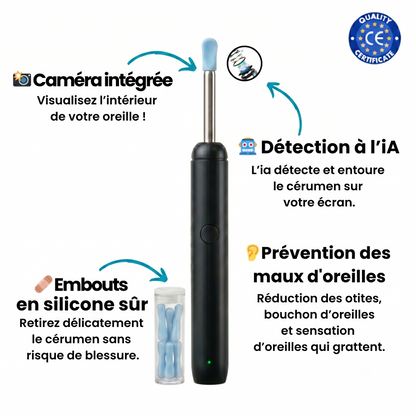 Cure-oreille Loobo 3, otoscope connecté avec détection IA du cérumen (vue 11)